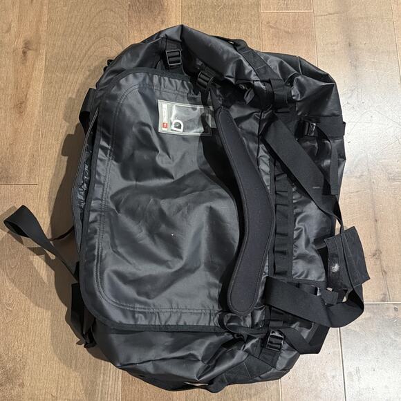 The North Face Large Black Duffel Bag – Adjustable Straps Travel Gym - Picture 1 of 8
